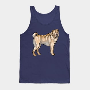 Cute Sharpei Dog | Fawn Tank Top